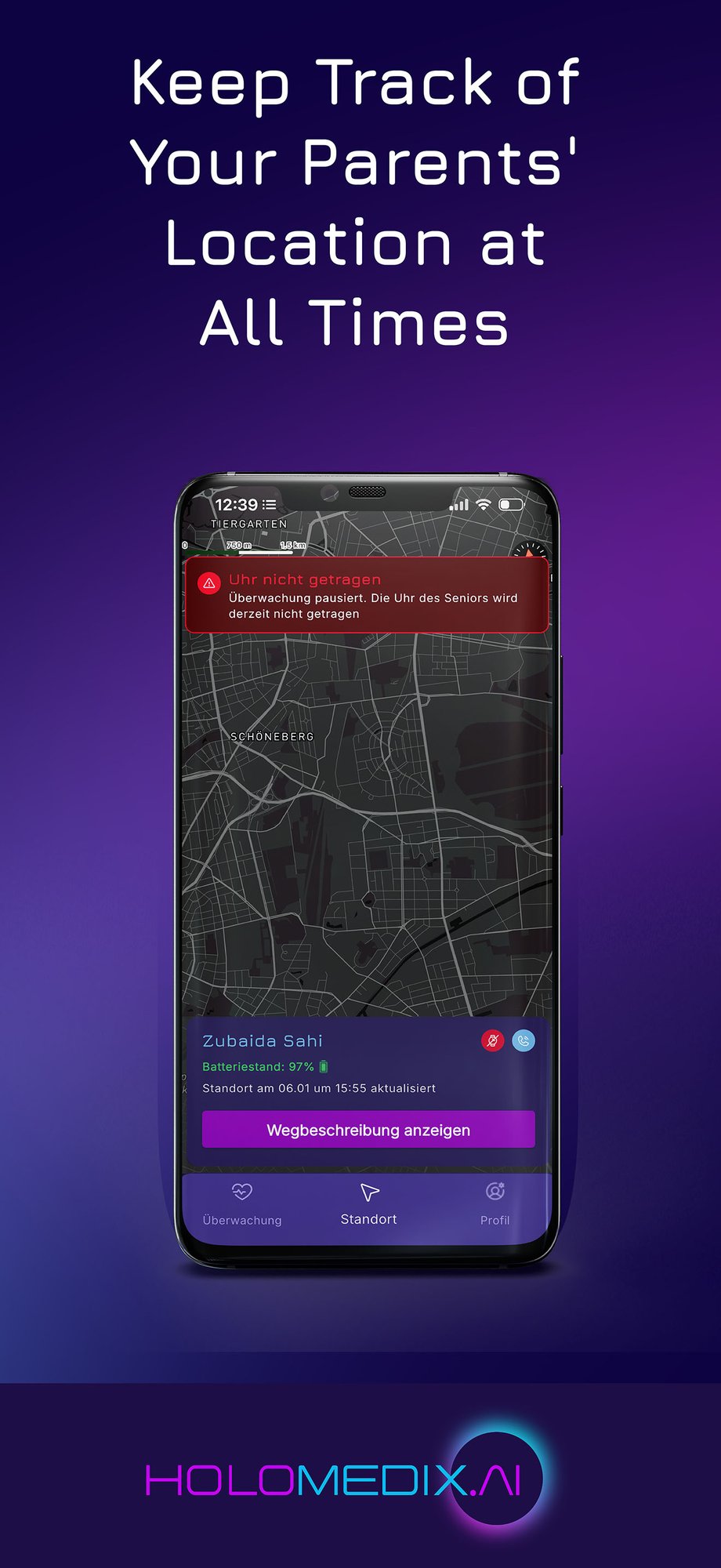 MIA Elderly GPS Tracker